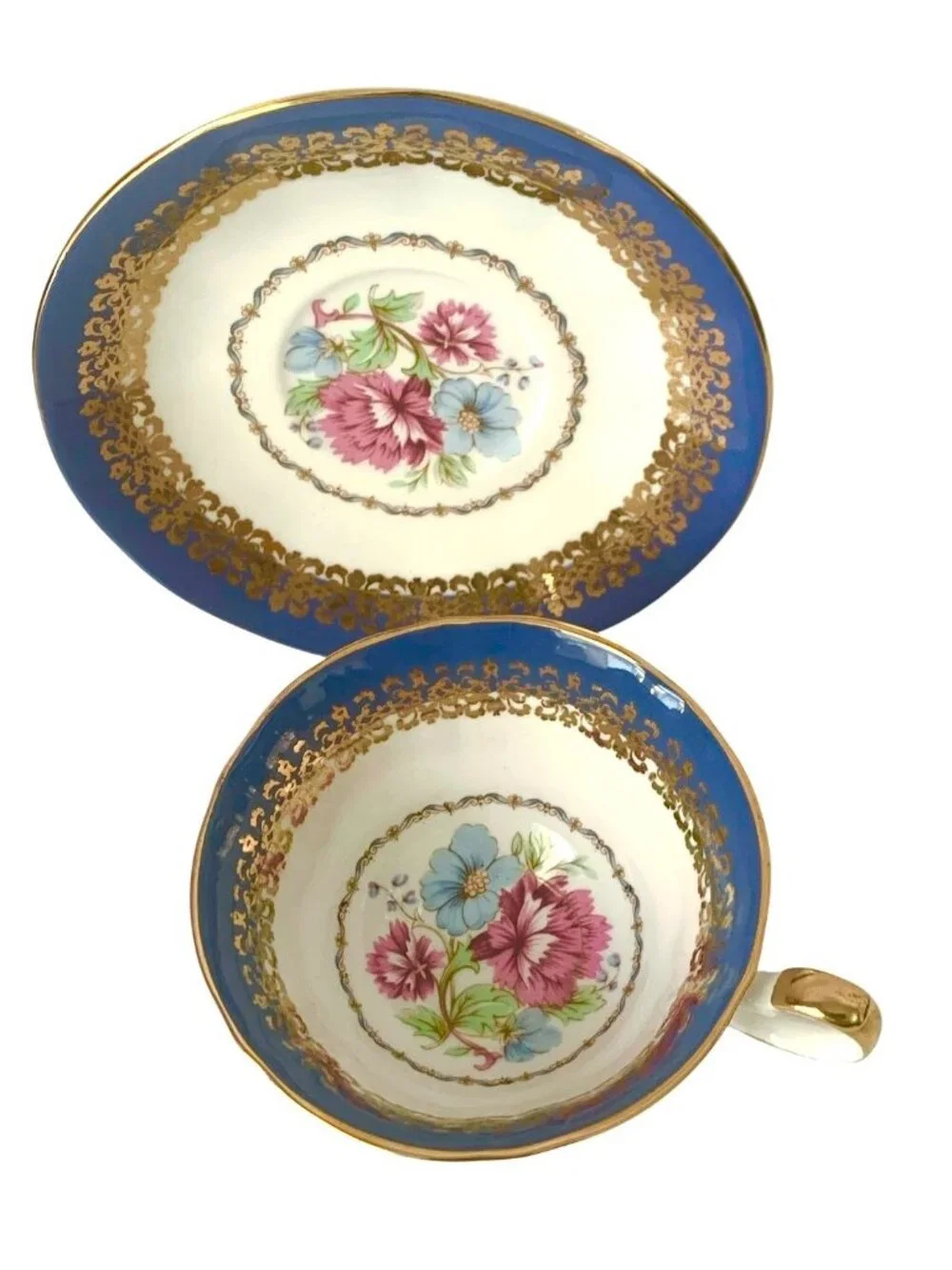 10 Mismatched Tea Cups and Saucers Teacups Instant Collection Tea Party Crafting - Picture 8 of 11